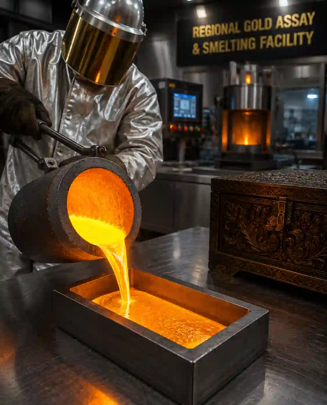 Live Gold Smelting and Purity Verification Witnessed on Ground