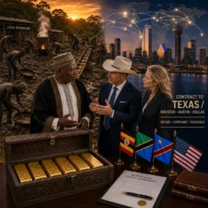 Gold Dore Bars Contract Africa to Texas Houston Austin Dallas
