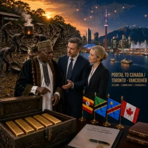 Gold Dore Bars Portal Africa to Canada Toronto Vancouver