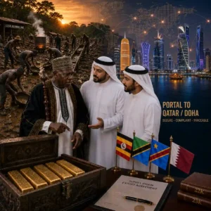 Gold Dore Bars Portal Africa to Qatar Doha