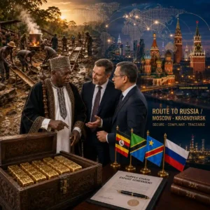 Gold Dore Bars Route Africa to Russia Moscow Krasnoyarsk