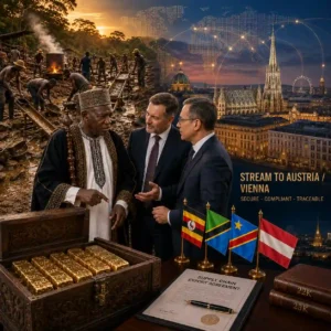 Gold Dore Bars Stream Africa to Austria Vienna
