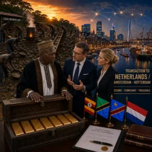 Gold Dore Bars Transaction Africa to Netherlands Amsterdam Rotterdam