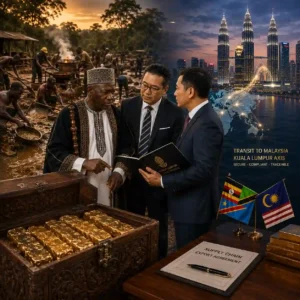 Gold Dore Bars Transit Africa to Malaysia Kuala Lumpur Labuan
