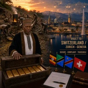 Gold Dore Bars Vault Africa to Switzerland Zurich Geneva